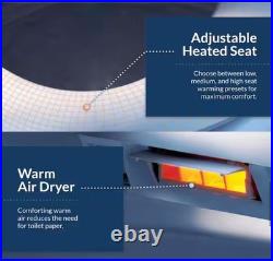 HD-7000 Electric Bidet Seat for Elongated Toiletsm White ITEM-347