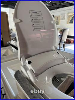 HD-7000 Electric Bidet Seat for Round Toilets in White with Fusion Heating Techn