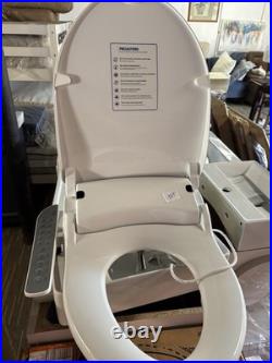 HD-7000 Electric Bidet Seat for Round Toilets in White with Fusion Heating Techn