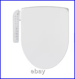 HD-7000 Electric Bidet Seat for Round Toilets in White with Fusion Heating Techn