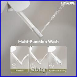 HOROW Bidet Toilet Seat Combo WithWarm Water Flush Instant heating Night Light