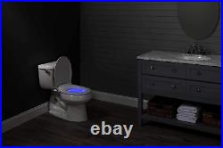 Heated Night Light Toilet Seat Slow Close and Never Loosen, Long Lasting Plastic