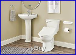 Heated Shower Toilet Bidet Seat with Remote Control + Dual Nozzle White