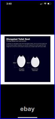Heated Toilet Seat NEW KOHLER 10349-0 PureWarmth Quiet-Close Elongated App