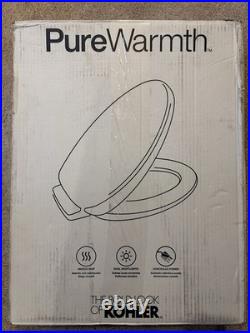 Heated Toilet Seat NEW KOHLER 10349-0 PureWarmth Quiet-Close Elongated App