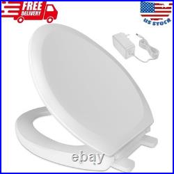 Heated Toilet Seat with Night Light, Elongated, Toilet Seat Warmer Heated Toilet Seat with Night Light, Elongated, Toilet Seat Warmer