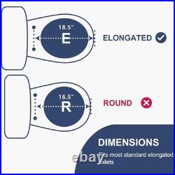 Heated Toilet Seat with Night Light, Elongated, Toilet Seat Warmer Heated Toilet Seat with Night Light, Elongated, Toilet Seat Warmer