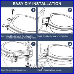 Heated Toilet Seat with Night Light, Elongated, Toilet Seat Warmer Heated Toilet Seat with Night Light, Elongated, Toilet Seat Warmer