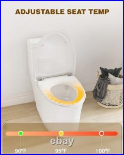 IliD Electrical Heated Elongated Toilet Seat, Three Levels of Seat Heating