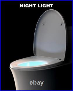 IliD Electrical Heated Elongated Toilet Seat, Three Levels of Seat Heating