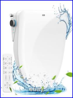 IliD Smart Bidet Toilet Seat, Electric Elongated Ecoseat with Four Cleaning M