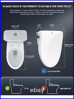 IliD Smart Bidet Toilet Seat, Electric Elongated Ecoseat with Four Cleaning M