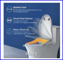 IliD Smart Bidet Toilet Seat, Electric Elongated Ecoseat with Four Cleaning M