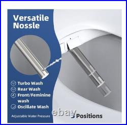 IliD Smart Bidet Toilet Seat, Electric Elongated Ecoseat with Four Cleaning M