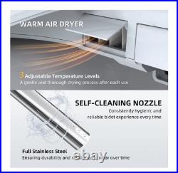 IliD Smart Bidet Toilet Seat, Electric Elongated Ecoseat with Four Cleaning M