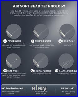 IliD Smart Bidet Toilet Seat, Electric Elongated Ecoseat with Four Cleaning M