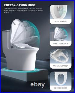 IliD Smart Bidet Toilet Seat, Electric Elongated Ecoseat with Four Cleaning M