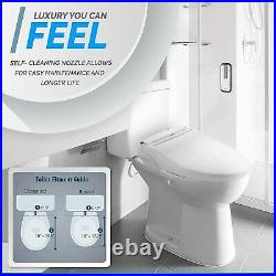Ivyel GL-3REM Smart Electric Bidet for Elongated Toilet Seat with Remote Control