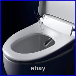 Iwash Electric Bidet Seat for Elongated Toilet in White