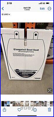 KOHLER 4008-0 Reveal Quiet Close Elongated Toilet Seat, White