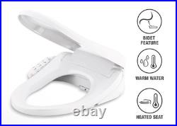 KOHLER 8298-0 PureWash E590 Elongated Bidet Toilet Seat, Heated Bidet, Bidets