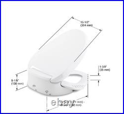 KOHLER 8298-0 PureWash E590 Elongated Bidet Toilet Seat, Heated Bidet, Bidets