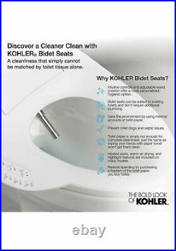 KOHLER Bidet C3-200 4709-0 Cleansing Toilet Seat, Elongated White