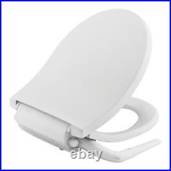 KOHLER Bidet Seat Round Toilets Non-Electric White Manual Handle Quiet-Close Lid