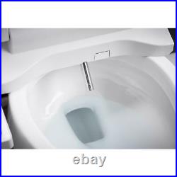 KOHLER Electric Bidet Seat Elongated Toilet Deodorizing Heated Air Dryer White