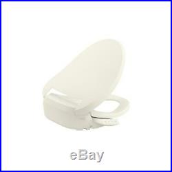 KOHLER Electric Bidet Seat Plastic Heated Adjustable Elongated Toilet Biscuit