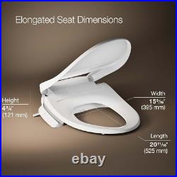 KOHLER K-18751-0 PureWash E525 ELONGATED Warm Water Bidet Toilet Seat White KOHLER K-18751-0 PureWash E525 ELONGATED Warm Water Bidet Toilet Seat White