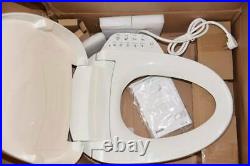 KOHLER K-8298-0 C3 155 Elongated Warm Water Bidet Toilet Seat White Quiet-Close