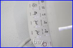 KOHLER K-8298 C3-155 Elongated Warm Water Bidet Toilet Seat w Nightlight White
