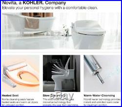 KOHLER Novita Electric Bidet Seat Round Toilets White Plastic Round Horizontal