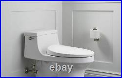 KOHLER PureWarmth Heated Elongated Toilet Seat LED Nightlight Soft Close White