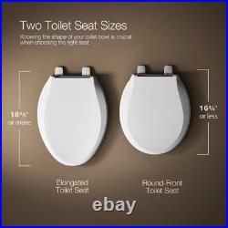 KOHLER PureWarmth Heated Elongated Toilet Seat in White K-10349-0