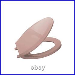 KOHLER Toilet Seat with Elongated Closed Front Quick-Release Hinges Wild Rose