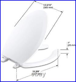 K-4650-0 Lustra Elongated Open-Front Toilet Seat, White