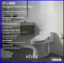 Kohler 18751-0 C3-050 Elongated Bidet Toilet Seat White Kohler 18751-0 C3-050 Elongated Bidet Toilet Seat White