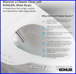 Kohler 18751-0 C3-050 Elongated Bidet Toilet Seat White Kohler 18751-0 C3-050 Elongated Bidet Toilet Seat White