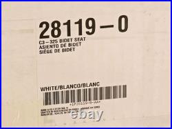 Kohler C3-325 28119-0 Heated Bidet Toilet Seat with Remote Elongated White