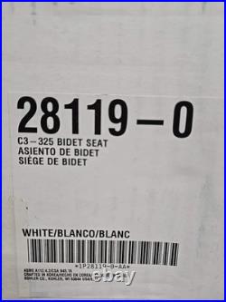 Kohler C3-325 28119-0 Premium Elongated Bidet Toilet Seat with Remote NEW