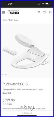 Kohler C3-430 K-27142-CR-0 Cleansing Bidet Seats Accessory