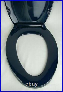 Kohler Elongated Lustra #4652 Navy Blue Elongated Toilet Seat Brand New