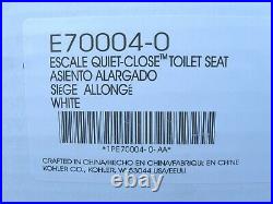 Kohler Escale Quite Close Elongated Toilet Seat White E70004-0