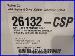 Kohler K-26132-CSP-0 PureWash E545 Elongated bidet toilet seat, White Kohler K-26132-CSP-0 PureWash E545 Elongated bidet toilet seat, White