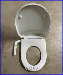 Kohler K-76923-0 Puretide Round Manual Bidet Toilet Seat, White Quiet-Close Lid
