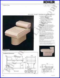 Kohler Pillow Talk Toilet Seat Hinges WHITE 84072-0