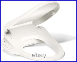 Kohler PureWash E590 Elongated Heated Bidet Toilet Seat With White Side Panel Kohler PureWash E590 Elongated Heated Bidet Toilet Seat With White Side Panel