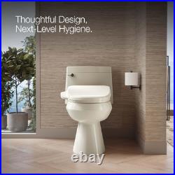 Kohler PureWash E590 Elongated Heated Bidet Toilet Seat With White Side Panel Kohler PureWash E590 Elongated Heated Bidet Toilet Seat With White Side Panel